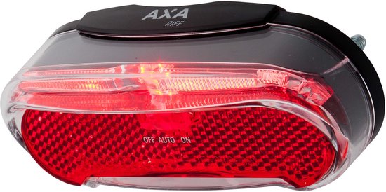AXA Riff Fietsverlichting - LED Fietslampjes Achterlicht op Batterijen - Auto on/off systeem - 50-80 mm - Fietslicht met Zijzicht van AXA — afbeelding 3