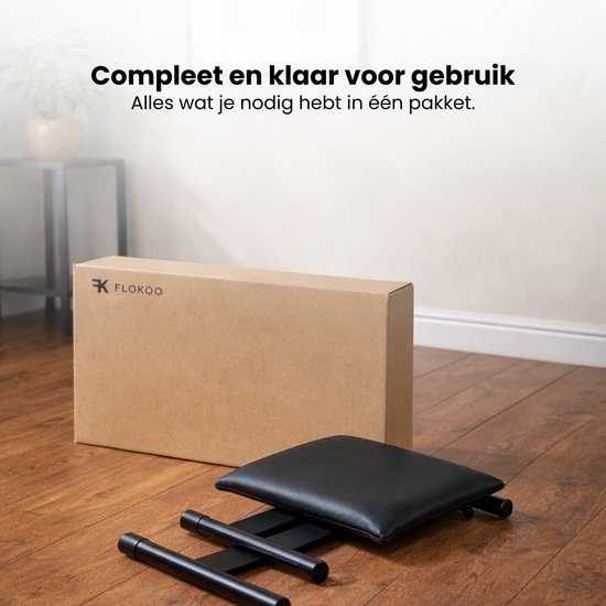 Pianokruk Verstelbaar - Pianokrukje Inklapbaar - Pianostoel - Keyboardbank