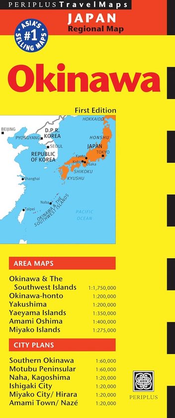 Reisgids Kaart Okinawa Japan - Gedetailleerde Wegenkaart en  ... - cover