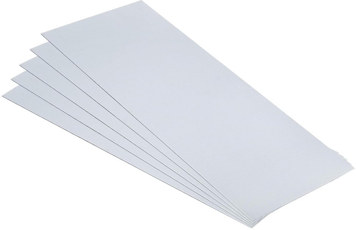 Gealvaniseerde Platen - 5 Stuks Zinkplaat 10x25 cm (0,8 mm Dikte) voor Dakdekkers en Hobby