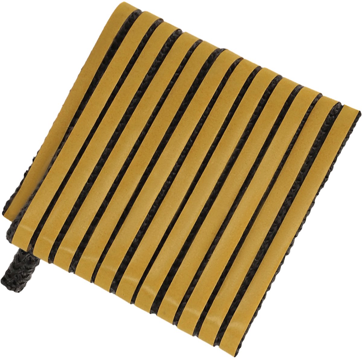 KOTARBAU® Kachelband, Kachelkoord, 8 x 4 mm, Ovenafdichtband, 2,5 m, Haardafdichting, Glasvezel, Zwart, Zelfklevende Glasvezel Touw, Hittebestendig Vuurvaste Deurpakking
