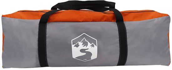 vidaXL - Tunnel - Tent - voor - 6 - Personen - Grijs - en - Oranje - 778 - x - 356 - x - 210 - cm van Merkloos — afbeelding 5