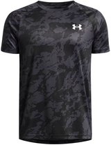 Under Armour UA Tech 2.0 SS-BLK Jongens Sportshirt - Zwart - Antraciet - Wit