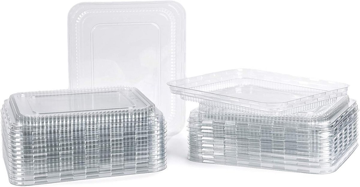 25x Deksel voor Aluminium Voedselcontainers voor Maaltijden in Koelkast of Vriezer