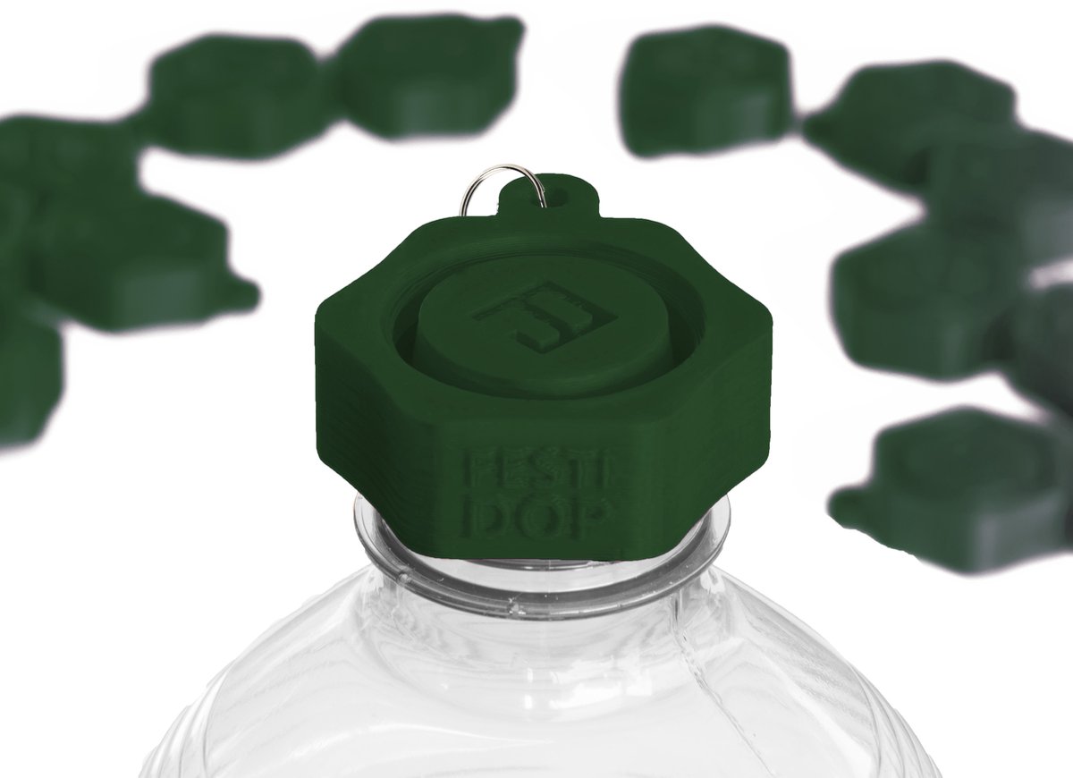 Festidop? Groen - Festival dop - Party dop - Universele dop - Partycap - Basic