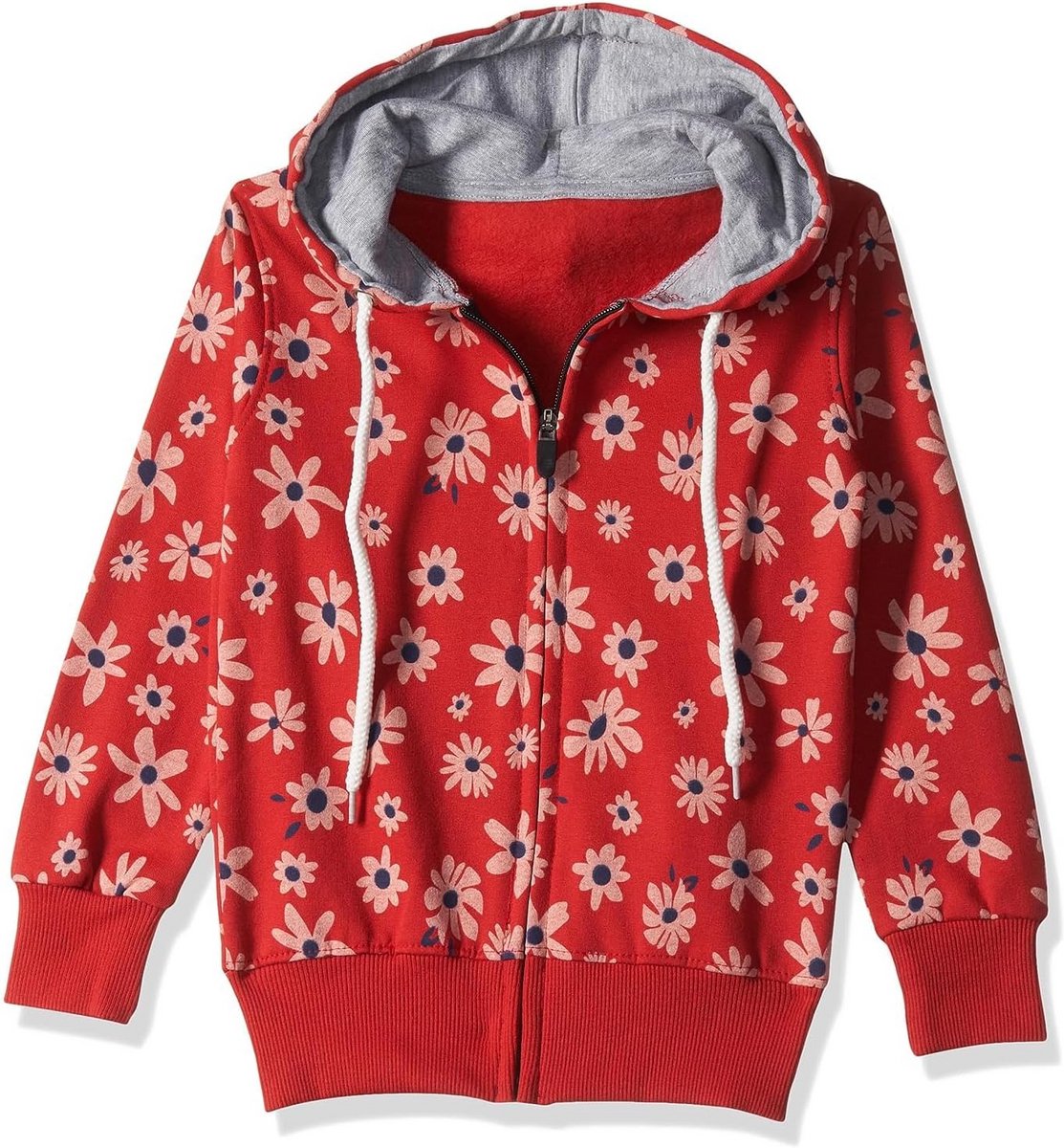 Meisjes Sweater met Capuchon Katoen Regular Fit Lange Mouwen Wasbaar