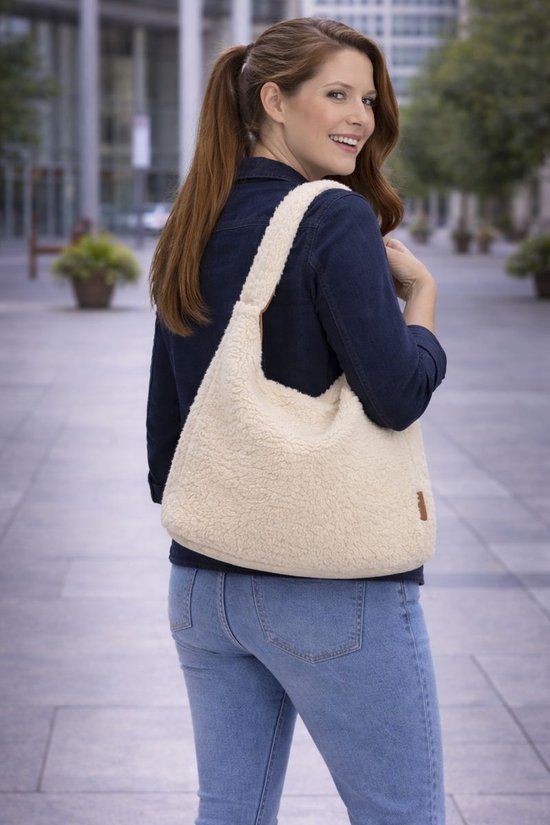 Enrico Benetti Teddy Schoudertas off white