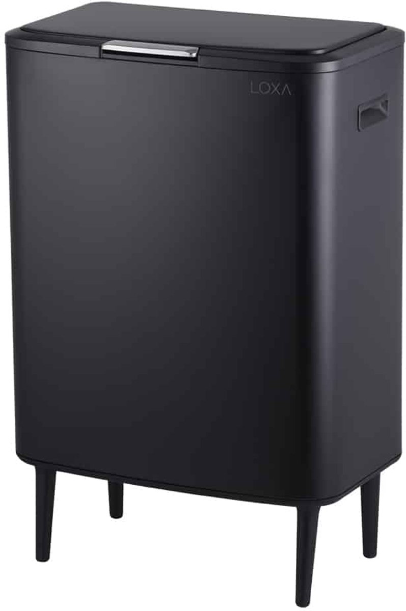 LoXa Prullenbak Venice DUO 60L – 2×30L – Afvalscheiding – Soft-Close Drukdeksel – Geschikt voor Standaard Vuilniszakken