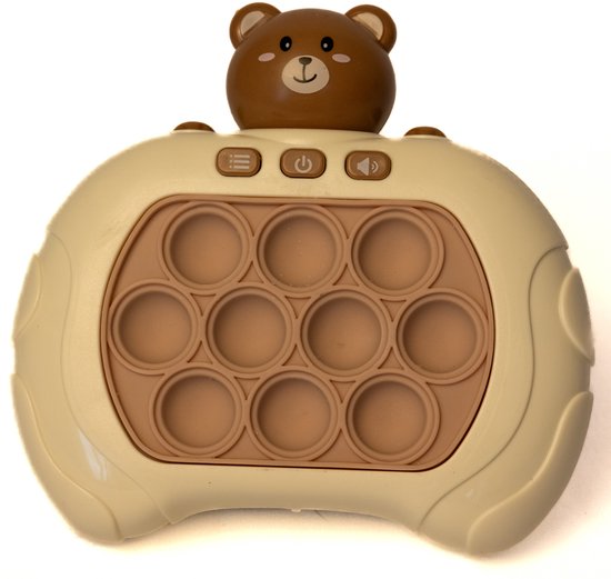 DMG Supply Pop It Game - Beer Bruin - Pop It - Pop Or Flop - Fidget Toy - Educatief Speelgoed