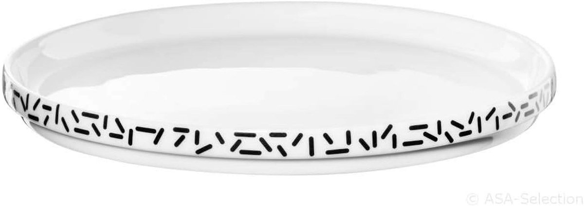 Set van 2 Porseleinen Borden – Modern Design met Hoge Randen – 18,5 cm – Geschikt voor Vaatwasmachine & Magnetron