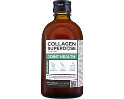 SUPERDOSE JOINT - Vloeibaar gehydrolyseerd collageen - 300ml - 3000mg collageen/inname - Verbeter spierfunctie - beweeglijkheid van gewrichten -Verhoog energieniveau –Snelle opname en werking -Doe de test en ontdek het resultaat vs poeders