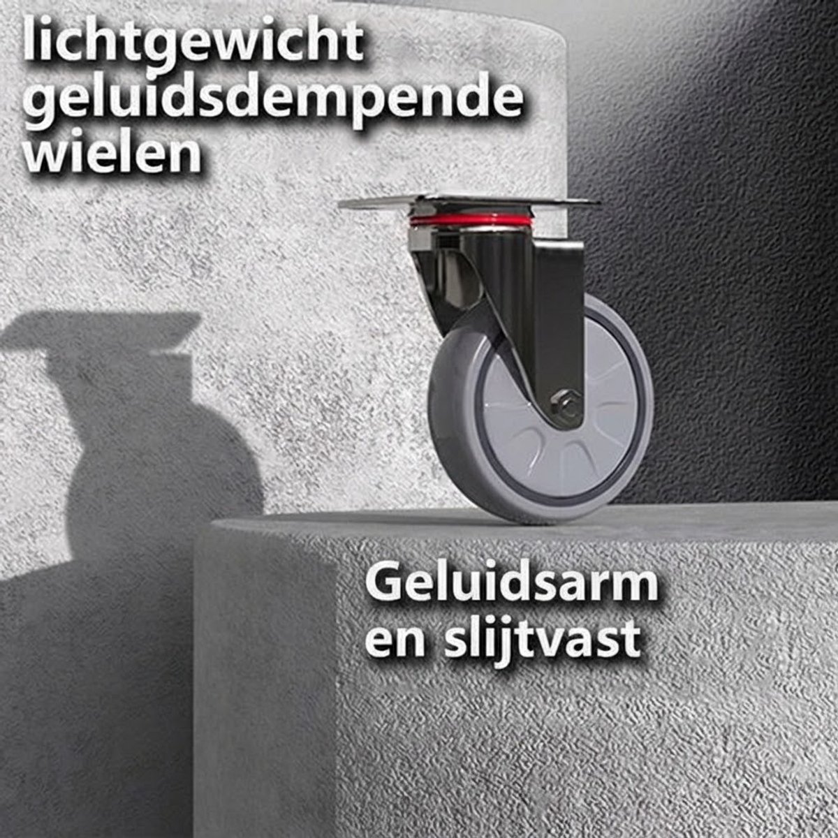 Plateauwagen 300kg - Opvouwbaar - Steekwagens & Transportwagen - 90x60cm - Heavy Duty Platformwagen Staal - Magazijnwagen met Anti-slip & Duwstang - Trolley voor Verhuizing, Garage, Bagage & Pakketten - Handwagen met 12cm Wielen – foto 8