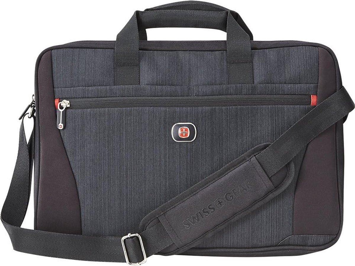 Stevige Laptoptas 16 Inch Blauw Heather/Zwart voor Laptop en Computer