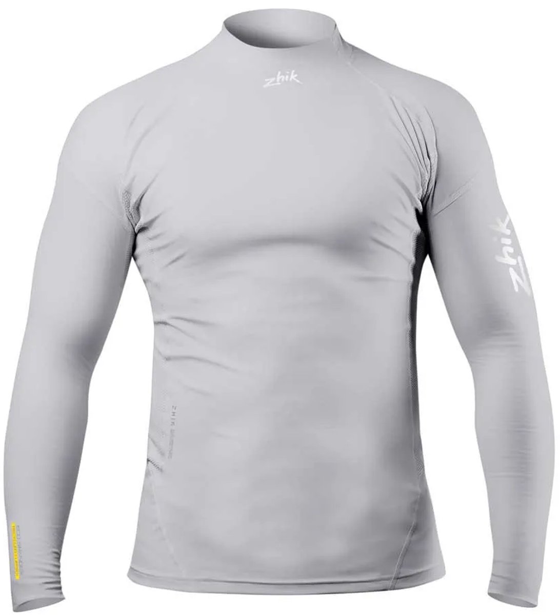 2023 Zhik Mens Eco Spandex Long Sleeve Top - Platinum