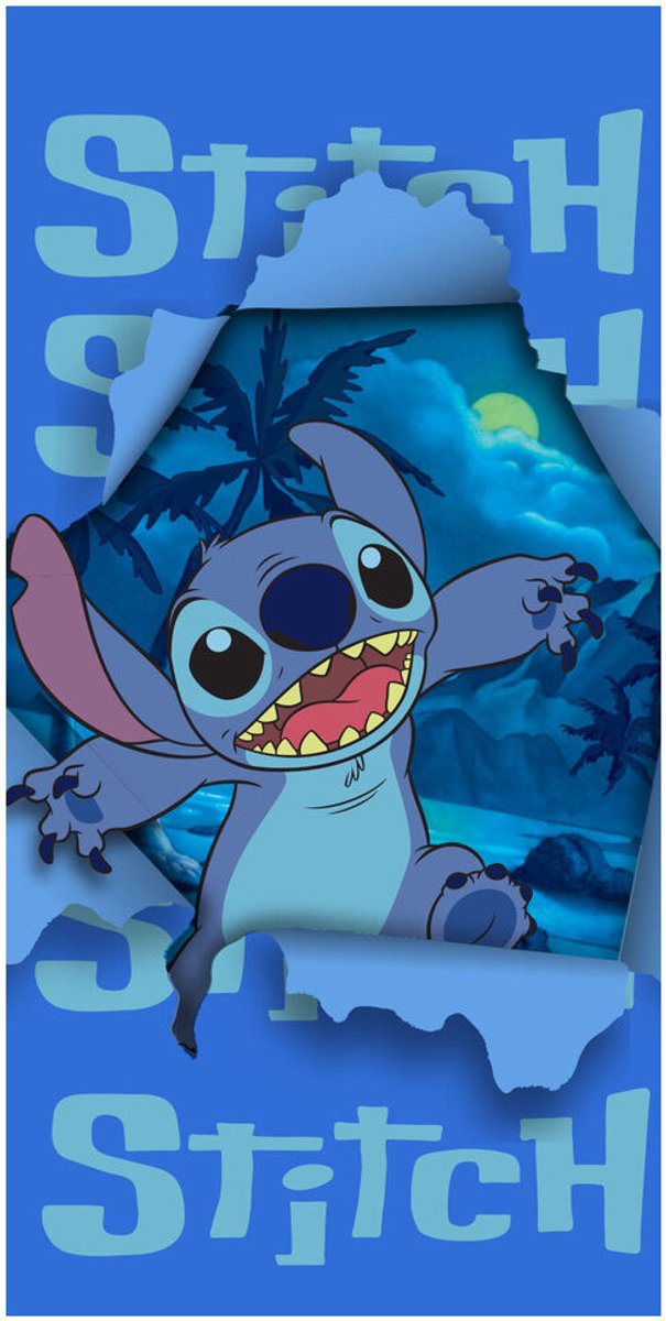 Stitch Microvezel Strandlaken Stitch – 70x140 cm – 100% Polyester