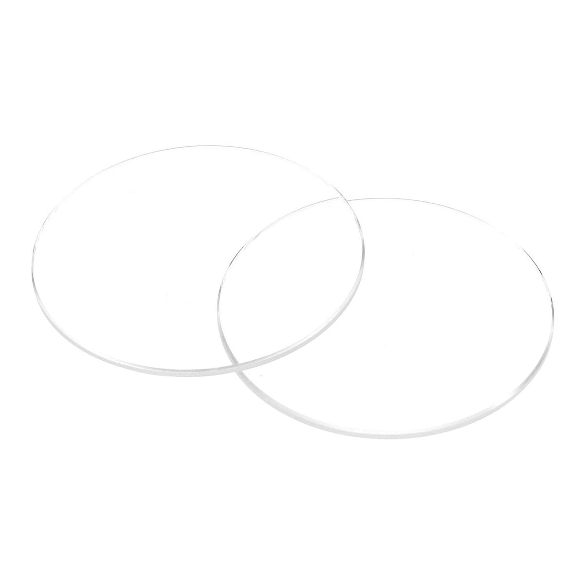 Allecto - Kristalglazen lenzen voor horloges - Reserveonderdelen - Transparant - 29,5 mm - Plat rond - Saffierglas - 2 stuks - Geschikt voor horloges