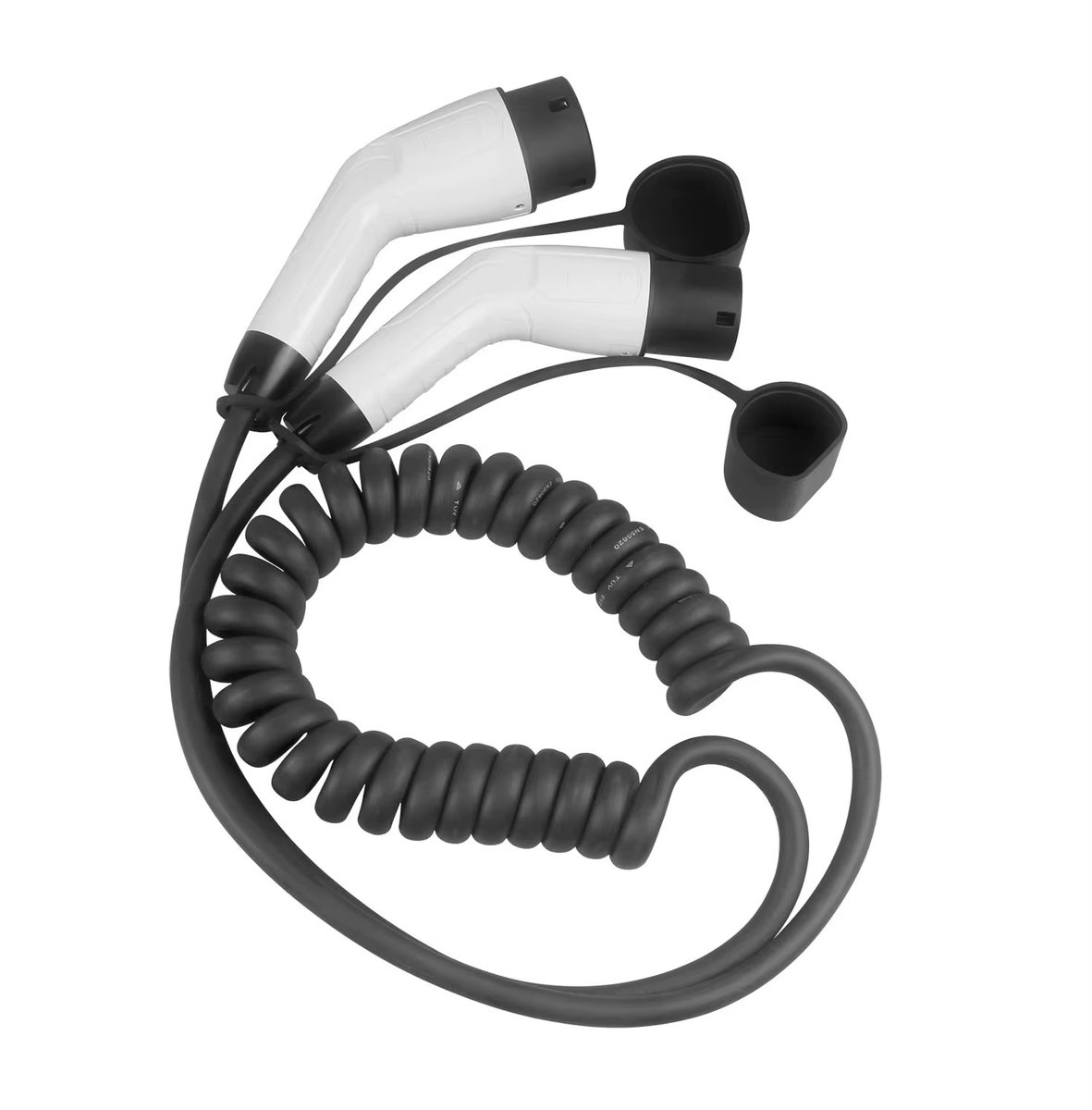 Krachtige 3-fase Type 2 Laadkabel - 11 kW, 5m Spiraal