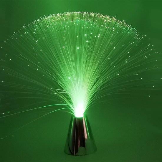 2 Stuks 33 cm LED Kleurenwisselende Glasvezel Fontein Nachtlamp - Lamp voor Kerst van Bosswiz — afbeelding 2
