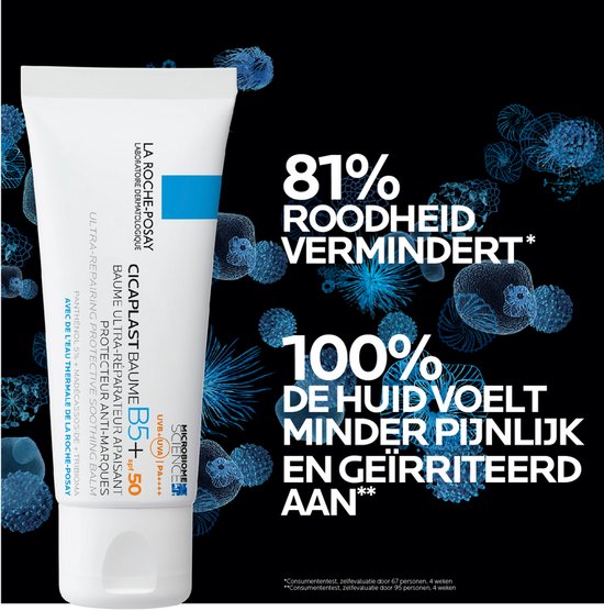La Roche-Posay Cicaplast Balsem B5 SPF50 - Ondersteunt herstel - Vermindert Geïrriteerd Gevoel - Alle huidtypes - 40ml