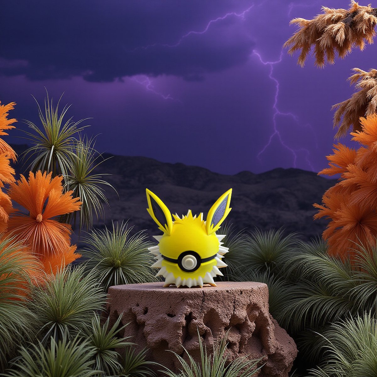 Jolteon Collectible, 3D-Geprinte Decoratie, Cadeau voor Fans