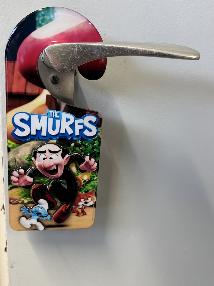Deurhanger Gargamel - Hout relief - 19 cm