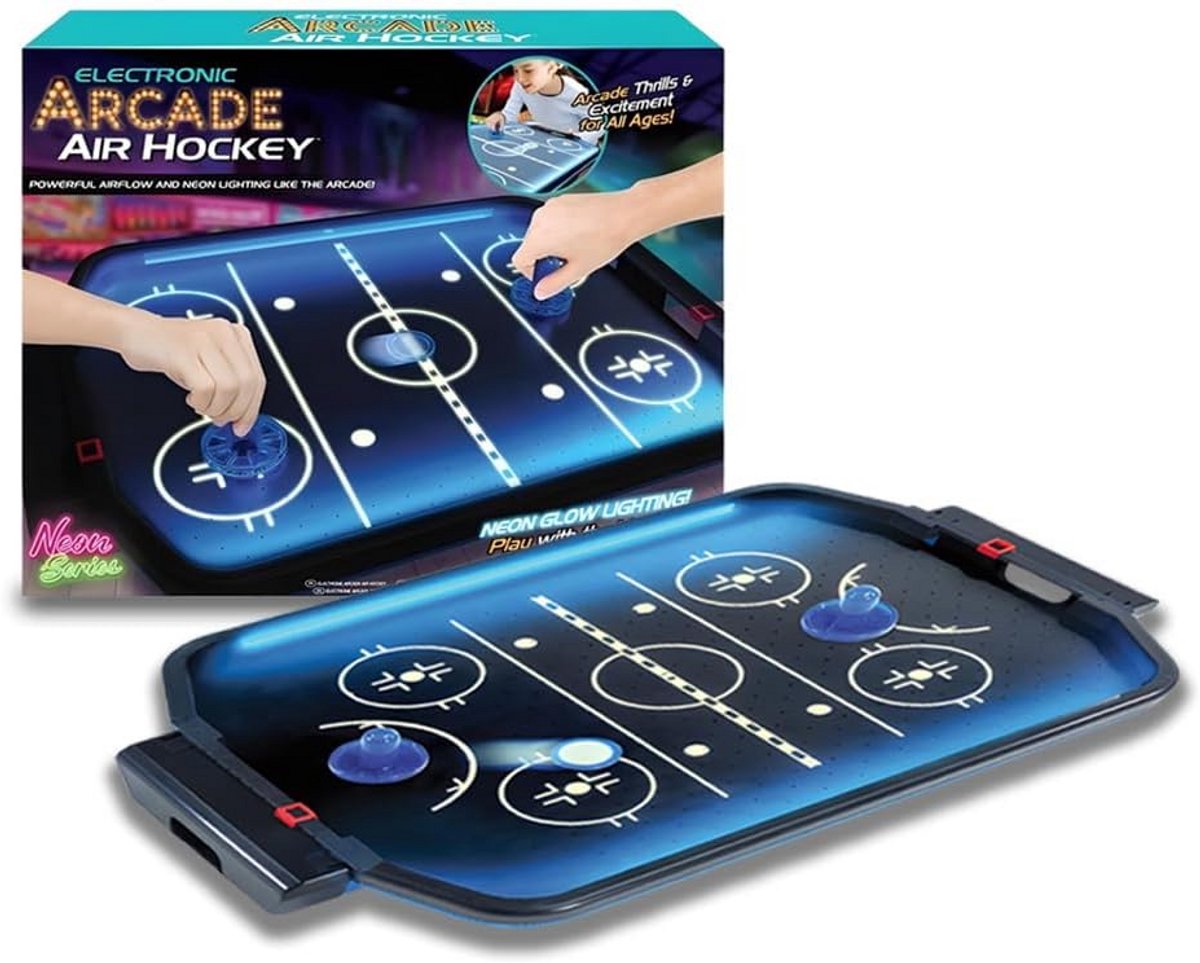 Elektronische Airhockey Tafel voor Thuisgebruik met LED Verlichting