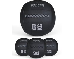 Breaking Limits Wall Ball Pro - 6 kg - Geschikt voor CrossFit & HYROX training - Medicijnbal - Gewichtsbal