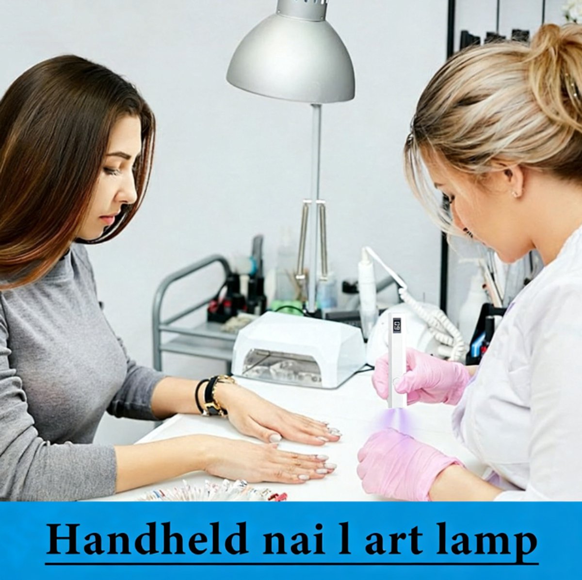 Mini Nagellamp - Oplaadbare draadloze nagellamp - UV Lamp Gelnagels - LED Nagellamp - UV Lamp Nagels - UV Zaklamp - Draagbare Nagellamp - Nageldroger - Snel uithardende mini-nagellamp - Nagel lamp - Voor salonnagelkunst DIY thuis - Wit — cadeau in Verzorging - foto 8
