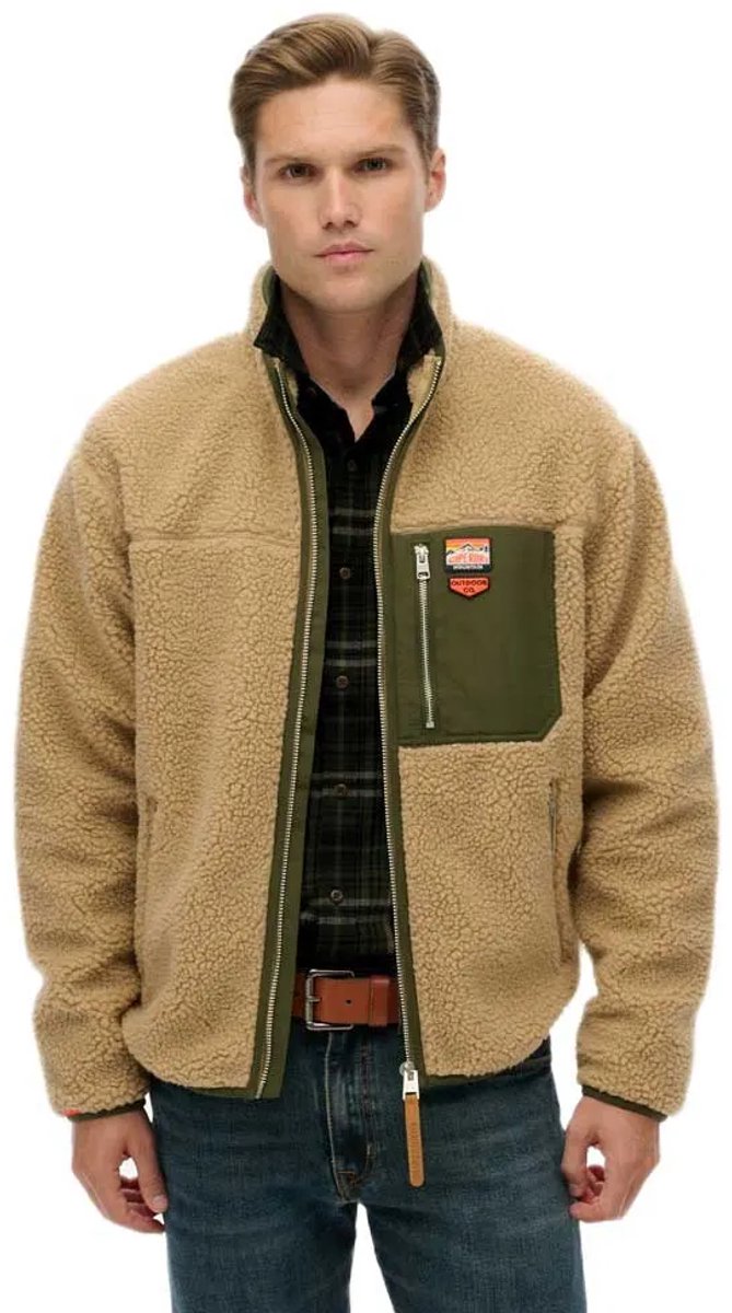 Superdry Vintage Retro Jas L Man Bruin