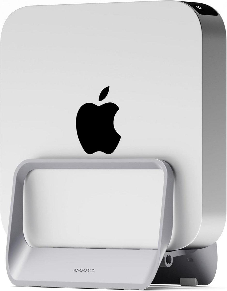 Mac Mini Stand ABS verticale houder voor Mac Mini 2010-2020, laptop en mini-pc grijs