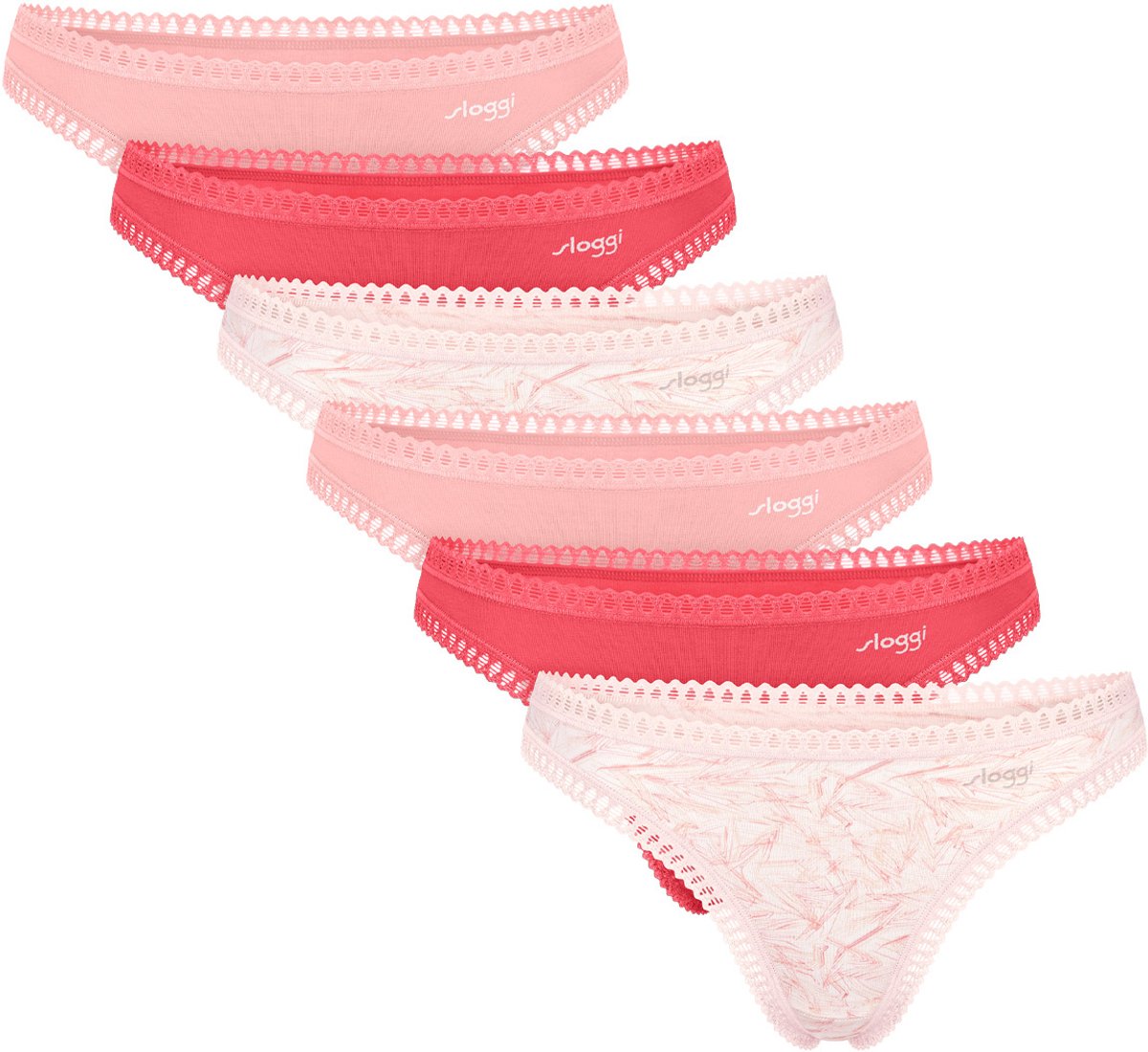 sloggi Dames string 6 pack GO Crush