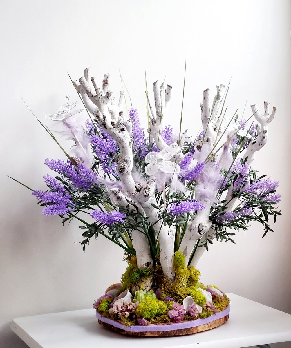 Trendy en unieke voorjaarbloemstuk van zijdebloemen en droogbloemen voor binnen interieur, ideaal voor geschenk, Valentijn cadeau , moederdag.