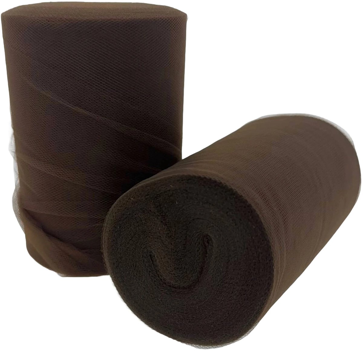 Bruine tule op rol - 91 meter