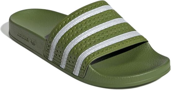 adidas ADILETTE Heren Slippers - Tech Olive/Ftwr White/Tech Olive | bol.com