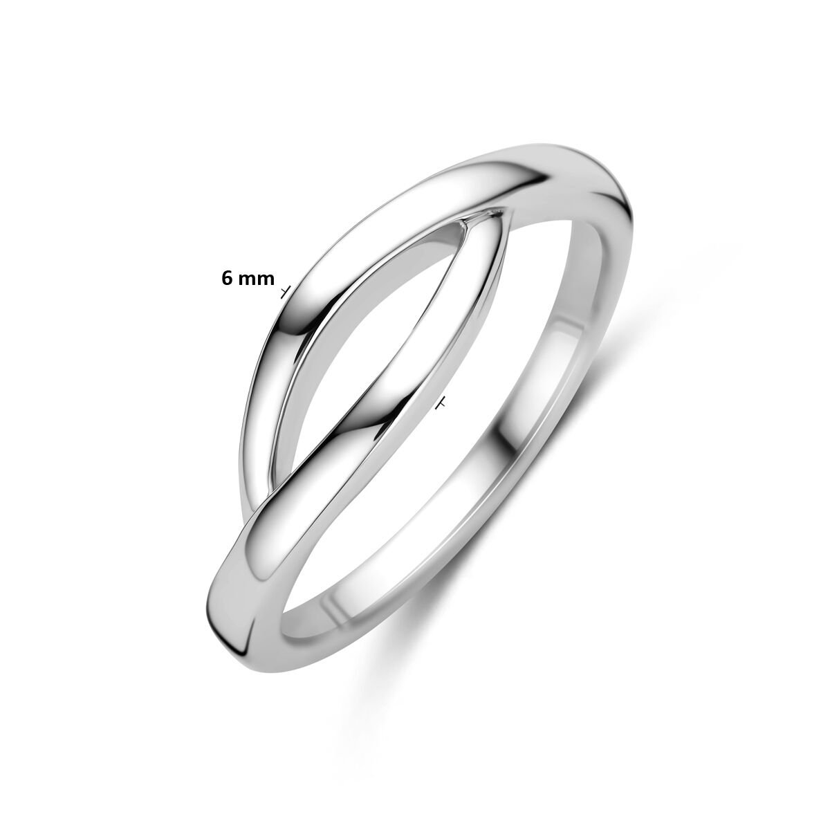 Zilveren Ring 1342215 – Gerhodineerd 925 Zilver 6 mm