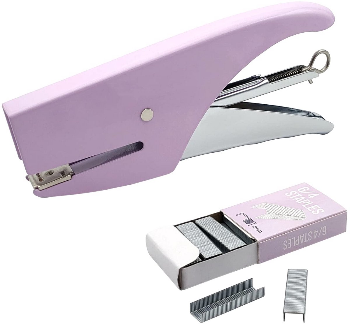Handmatige Nietmachine van Staal met Antislip Grip en 1000 Nietjes - Kantoor, School en Thuis