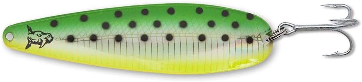Trolling lepel MAG goud groen dolphin 115 mm
