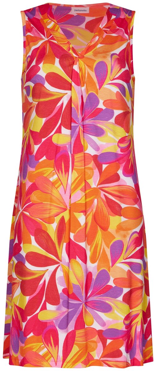 Pastunette - Jurk - Tropic Oasis - Viscose - Mouwloos - Roze - Maat 48