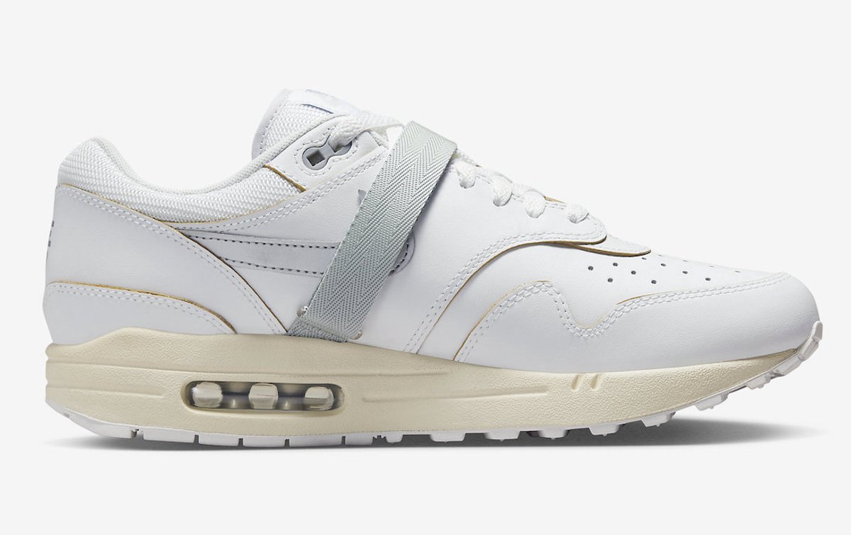 Nike NIKE AIR MAX 1 PREMIUM SUMMIT WHITE METALLIC SILVER