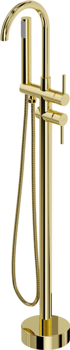 Mexen Alma vrijstaande badmengkraan, goud - 75033-50