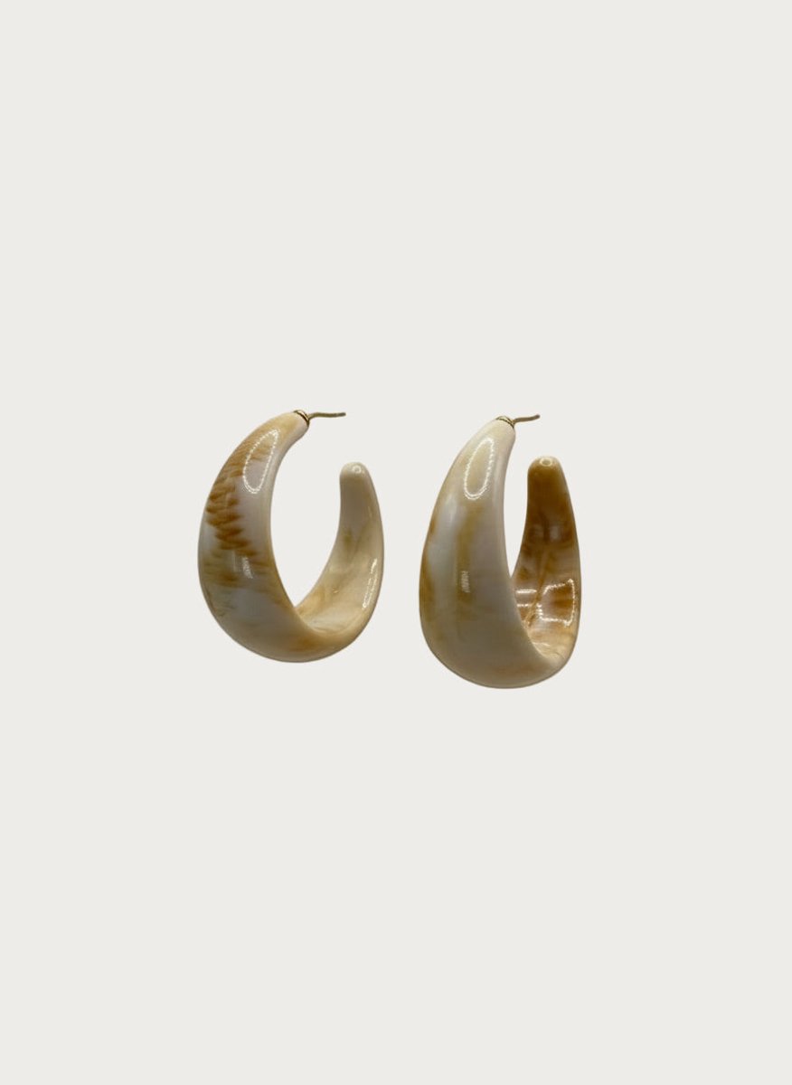Sienna Swirl – Oorbellen – Resin