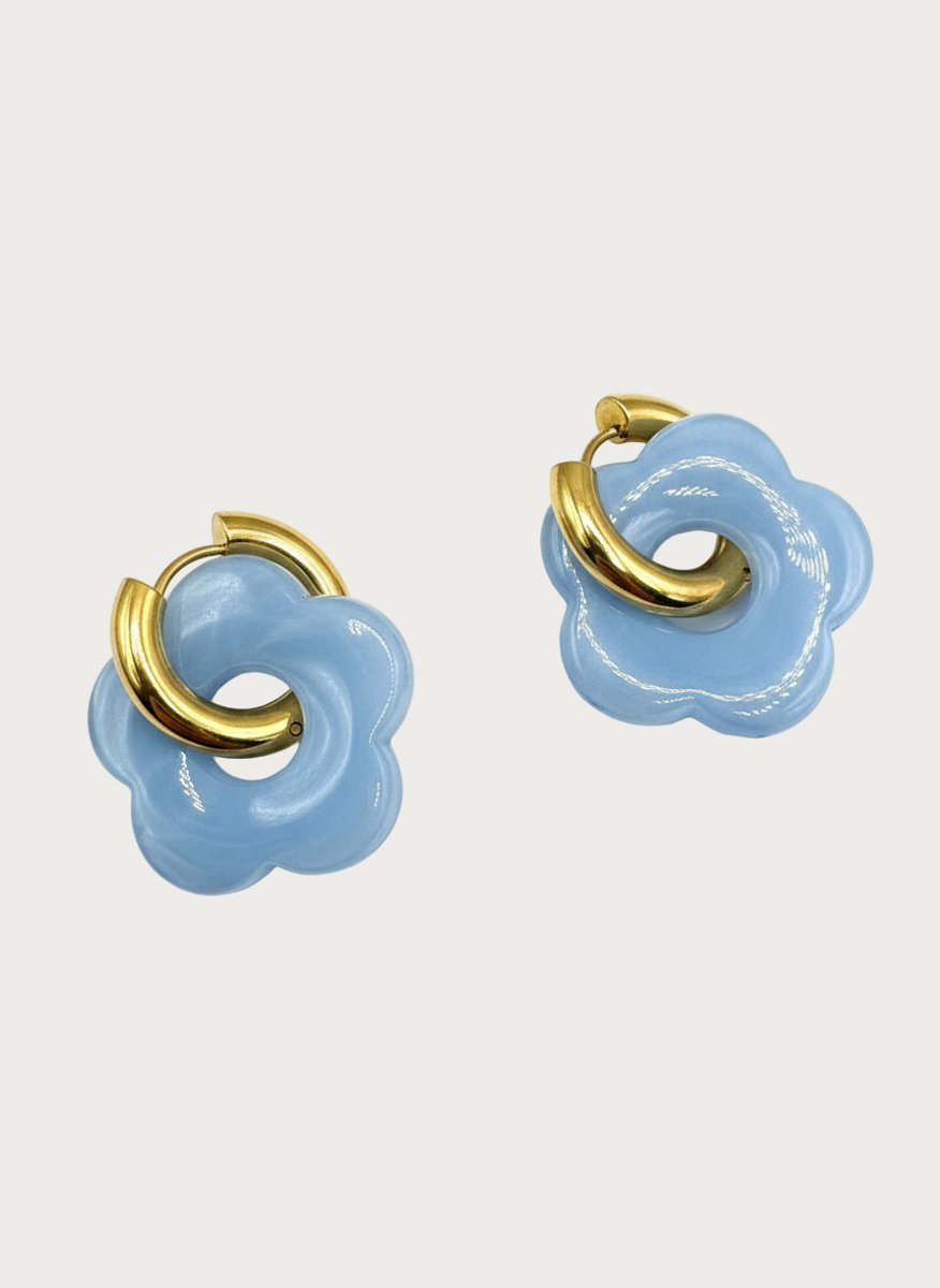 Rosy - Oorbellen - Light Blue