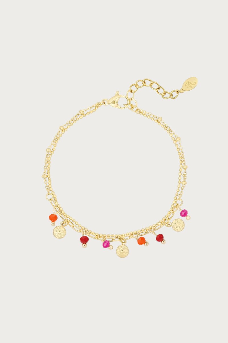 Ilana - Armband - Stainless Steel - Oranje