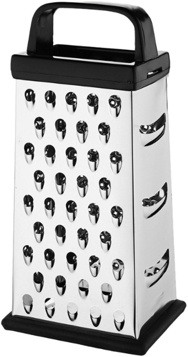 Kaasrasp met opvangbak, roestvrijstalen rasp, geschikt voor de keuken, kaasrasp, Parmezaanse kaasrasp, keukengereedschap, keukencadeau, veilig voor koks, vaatwasmachinebestendig.