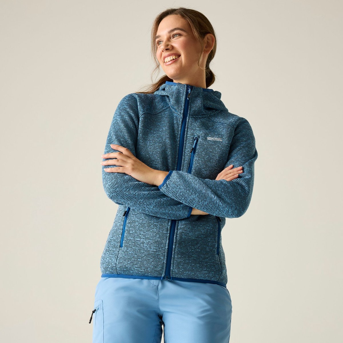 Newhill lichtgewicht fleece vest met capuchon voor dames Blauw