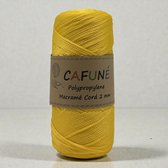 Cordon macramé polypropylène 2mm Cafuné - Jaune - PP4 - Crochet - Macramé - Confection de sacs