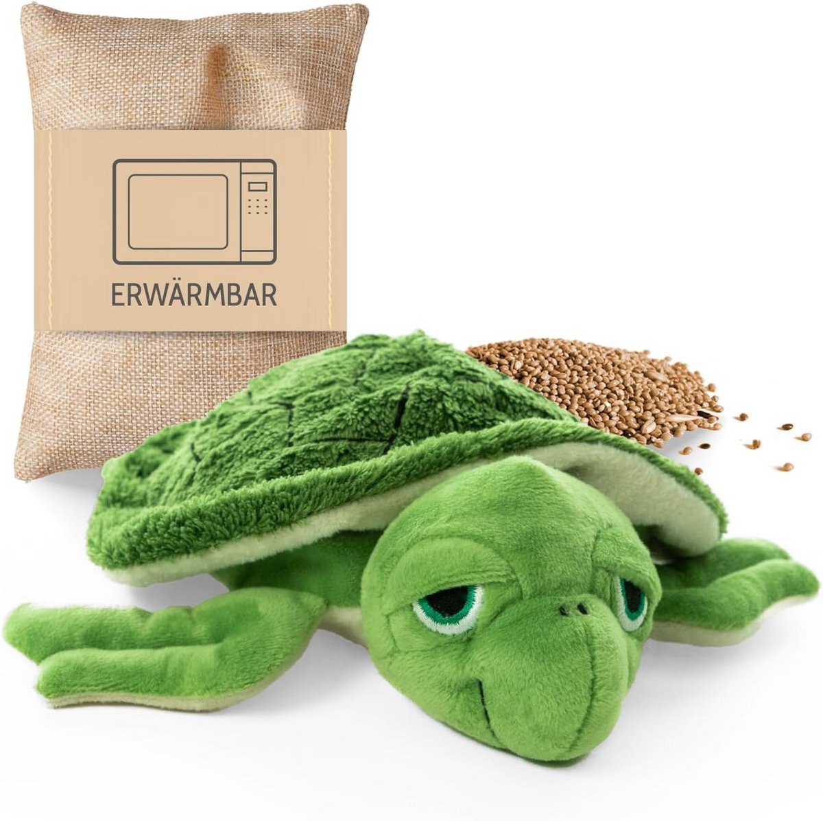 Warmteknuffel Water Schildpad met Gierstkorrels voor Magnetron en Oven