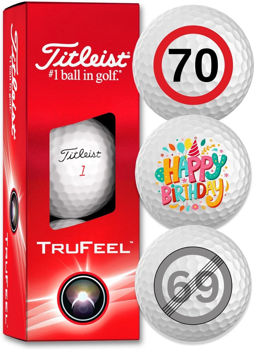 Golfballen Set van 3 - Verjaardagscadeau voor Golfers