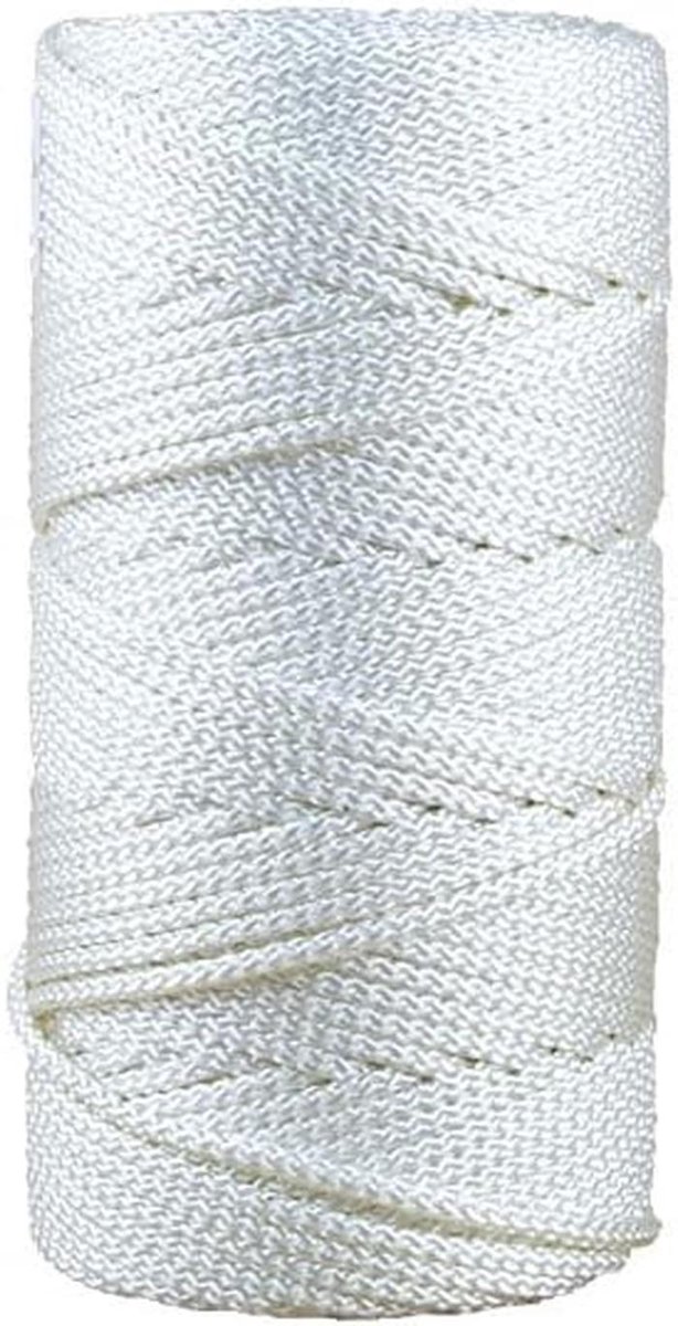 5mm 200m Vertakt Polyester Touw - Wit Stevig Veerkrachtig Klustouw