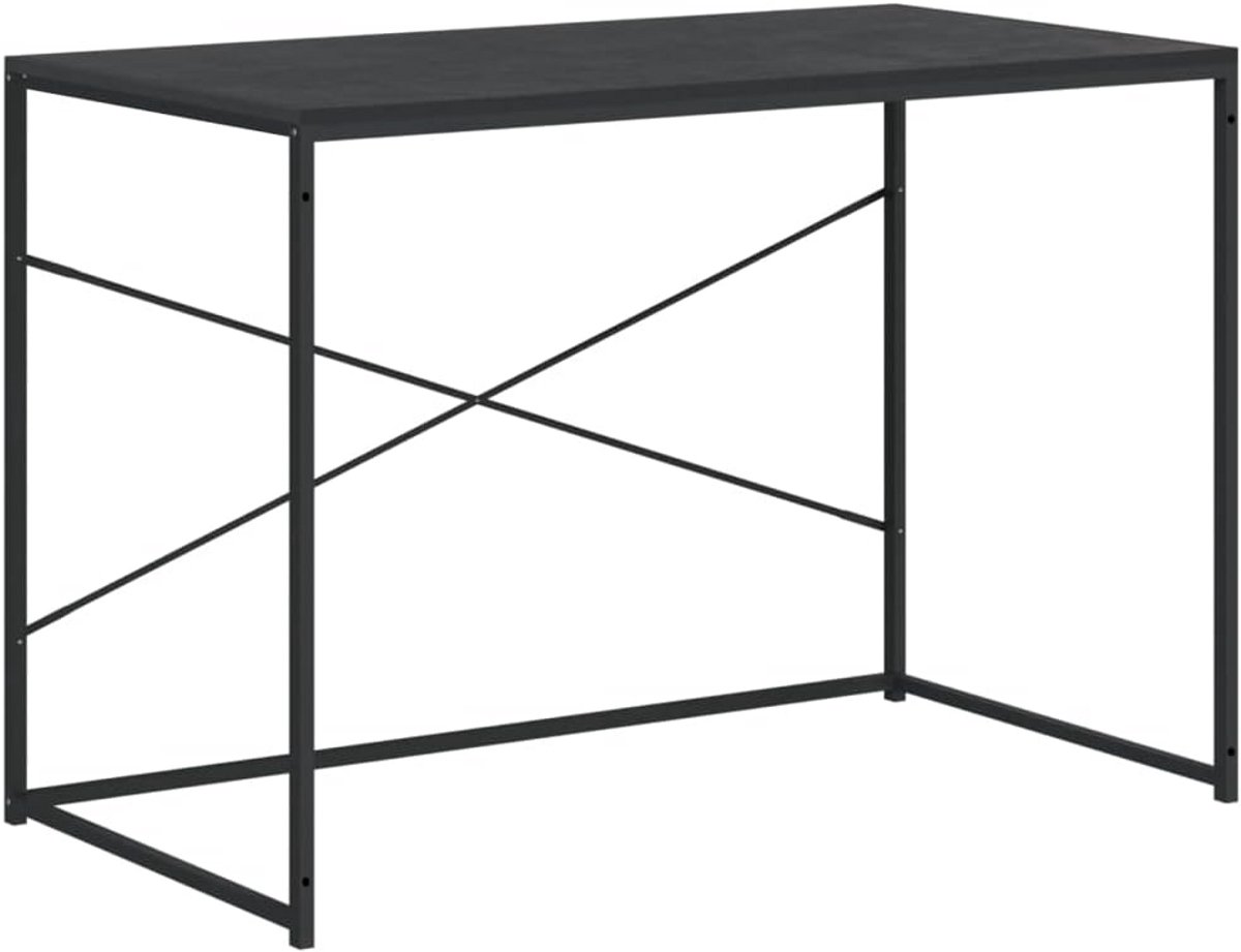 Stevig Computertafel Zwart 110x60x70cm Bureau voor Werk en Studie